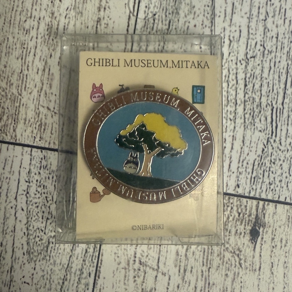Japan Ghibli Museum Mitaka Exclusive Pin Badge My Neighbor Totoro Logo Tree